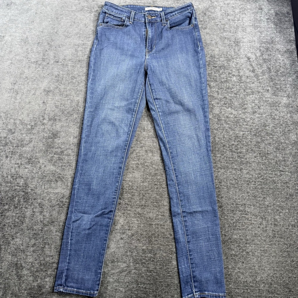 Levi's 721‎ Jeans Women's Size 28 High Rise Skinny Dark Wash Stretch Denim